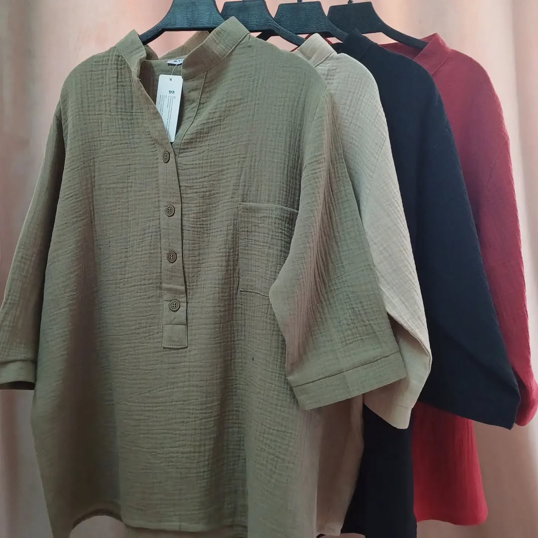 شومیز زنانه مدل یقه دیپلمات جنس دبل فیس