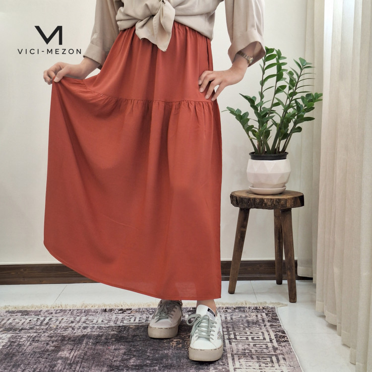 دامن زنانه مدل ساده جنس نخی