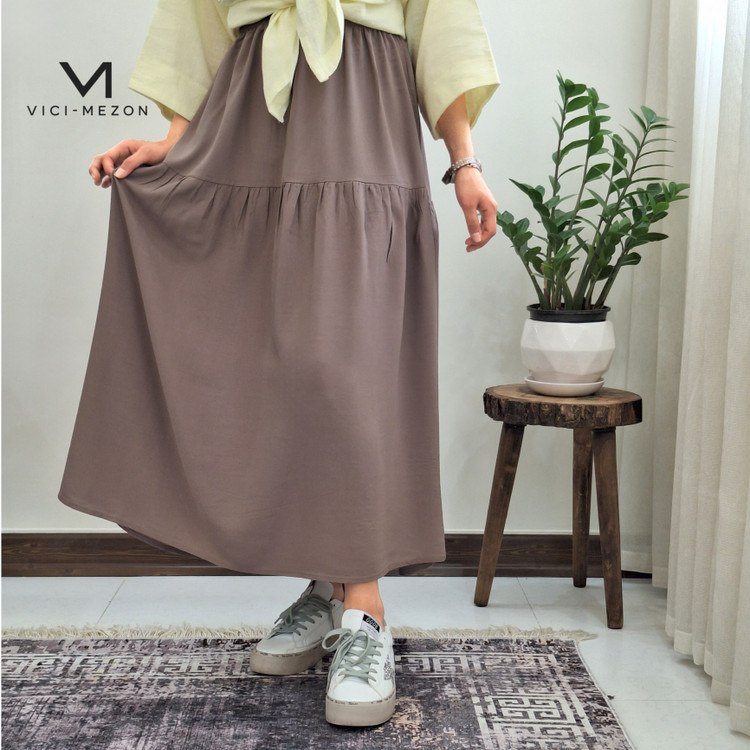 دامن زنانه مدل ساده جنس نخی
