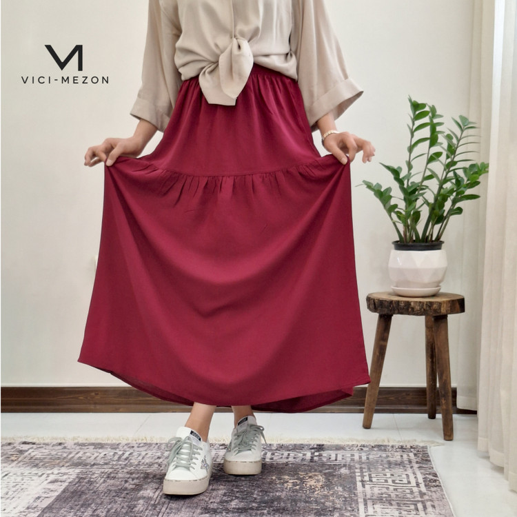 دامن زنانه مدل ساده جنس نخی